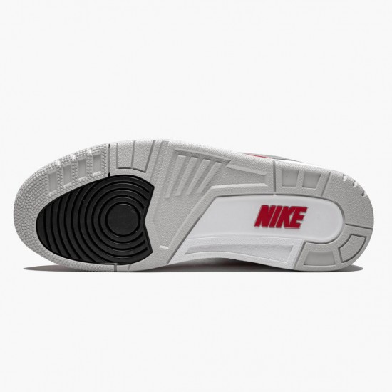 Mens Nike Jordan 3 Retro Tinker White/University Red Neutral G Jordan Shoes