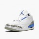 Womens/Mens Nike Jordan 3 Retro UNC White/Valor Blue Tech Gray Jordan Shoes