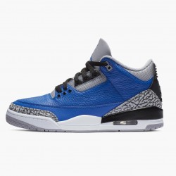 Women's/Men's Nike Jordan 3 Retro Varsity Royal Cement Varsity Royal/Varsity Royal Jordan Shoes