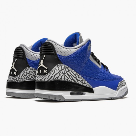 Womens/Mens Nike Jordan 3 Retro Varsity Royal Cement Varsity Royal/Varsity Royal Jordan Shoes