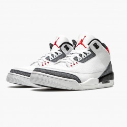 Men's Nike Jordan 3 SE DNM Fire Red White/Fire Red/Black Jordan Shoes