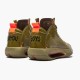 Mens Nike Jordan 34 Bayou Boys Brown Kelp/Bright Crimson Jordan Shoes