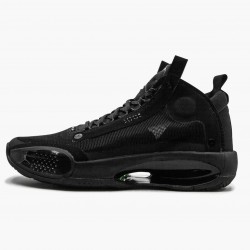 Men's Nike Jordan 34 PE "Black Cat" Black/Black Dark/Smoke Grey Jordan Shoes