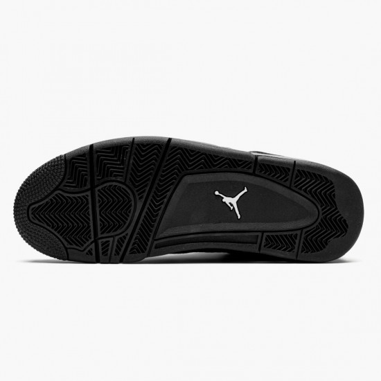 Womens/Mens Nike Jordan 4 Retro Black Cat Black/Black Light Graphite Jordan Shoes