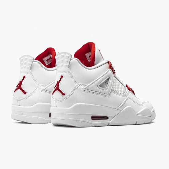 Womens/Mens Nike Jordan 4 Retro Metallic Red White/Metallic Silver Univers Jordan Shoes