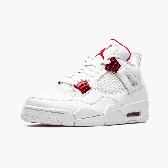 Womens/Mens Nike Jordan 4 Retro Metallic Red White/Metallic Silver Univers Jordan Shoes