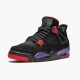Womens/Mens Nike Jordan 4 Retro NRG Raptors 2018 Black/University Red/Court Purple Jordan Shoes