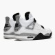 Mens Nike Jordan 4 Retro OG White Cement White/Fire Red-Tech Grey-Black Jordan Shoes