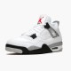 Mens Nike Jordan 4 Retro OG White Cement White/Fire Red-Tech Grey-Black Jordan Shoes