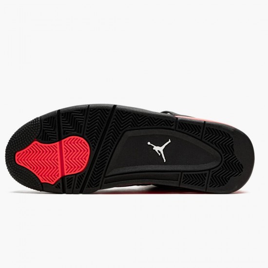 Womens/Mens Nike Jordan 4 Retro Red Thunder Black/Multi-Color/Multi-Color/Crimson Jordan Shoes