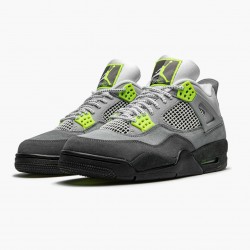 Men's Nike Jordan 4 Retro SE 95 Neon Cool Grey/Volt Wolf Grey Anthr Jordan Shoes