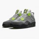Mens Nike Jordan 4 Retro SE 95 Neon Cool Grey/Volt Wolf Grey Anthr Jordan Shoes