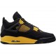 Mens Nike Jordan 4 Retro Thunder 2023 Black/Tour Yellow Jordan Shoes