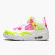 Womens/Mens Nike Jordan 4 Retro White Lemon Pink White/Lemon Venom/Pink Blast Jordan Shoes