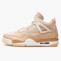 Women's Nike Jordan 4 Shimmer Bronze Eclipse Orange Shimmer/Bronze Eclipse-Orange Quartz-Metallic Silver Jordan Shoes