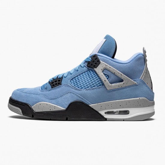 Womens/Mens Nike Jordan 4 Retro University Blue University Blue/Tech Grey Whit Jordan Shoes