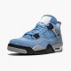 Womens/Mens Nike Jordan 4 Retro University Blue University Blue/Tech Grey Whit Jordan Shoes