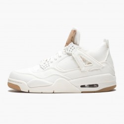 Men's Levi's x Nike Jordan 4 Denim White Jordan Shoes