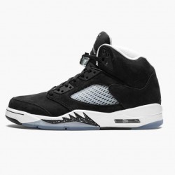 Women's/Men's Nike Jordan 5 Oreo 2021 Black White Cool Grey Black/White/Cool Grey Jordan Shoes