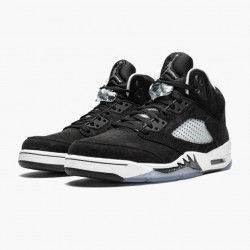 Women's/Men's Nike Jordan 5 Oreo 2021 Black White Cool Grey Black/White/Cool Grey Jordan Shoes