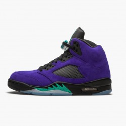 Men's Nike Jordan 5 Retro Alternate Grape Grape Ice/Black Clear New Emer Jordan Shoes