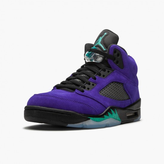 Mens Nike Jordan 5 Retro Alternate Grape Grape Ice/Black Clear New Emer Jordan Shoes