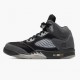 Mens Nike Jordan 5 Retro Anthracite Wolf Grey/Black Jordan Shoes
