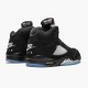 Womens/Mens Nike Jordan 5 Retro Black Metallic Black/Metallic Silver Jordan Shoes