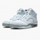 Womens/Mens Nike Jordan 5 Retro Bluebird With Silver White Photo Blue/Football Grey/Metallic Silver/White Jordan Shoes