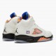 Womens/Mens Nike Jordan 5 Retro International Flight Sail/Racer Blue-Cone Black Jordan Shoes