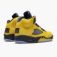 Womens/Mens Nike Jordan 5 Retro Michigan 2019 AmarilloCollege Navy Amarillo/College Navy-Amarillo Jordan Shoes