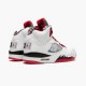 Womens/Mens Nike Jordan 5 Retro Quai 54 2021 White/University Red/Black Jordan Shoes