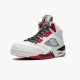 Womens/Mens Nike Jordan 5 Retro Quai 54 2021 White/University Red/Black Jordan Shoes