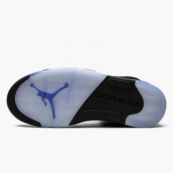 Womens/Mens Nike Jordan 5 Retro Racer Blue With Black Blue Black/Racer Blue/Reflective Silver Jordan Shoes