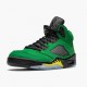 Womens/Mens Nike Jordan 5 Retro SE Oregon Green Yellow Apple Green/Black/Yellow Strike/Black Jordan Shoes