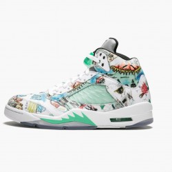 Women's/Men's Nike Jordan 5 Retro Wings Multi Color/Multi Color Jordan Shoes