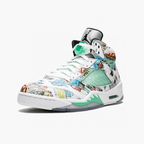 Womens/Mens Nike Jordan 5 Retro Wings Multi Color/Multi Color Jordan Shoes