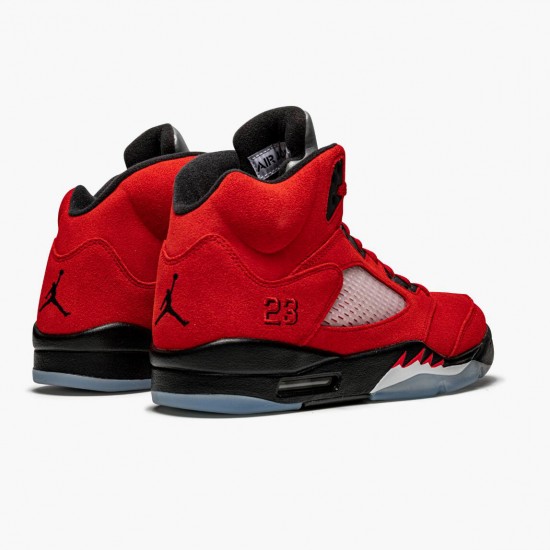 Mens Nike Jordan 5 Retro Raging Bull Red Varsity Red/Black/White Jordan Shoes