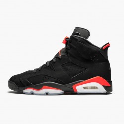 Men's Nike Jordan 6 Retro Black Infrared Black/Infrared Black Jordan Shoes