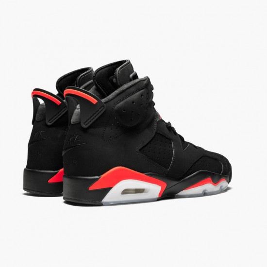 Mens Nike Jordan 6 Retro Black Infrared Black/Infrared Black Jordan Shoes