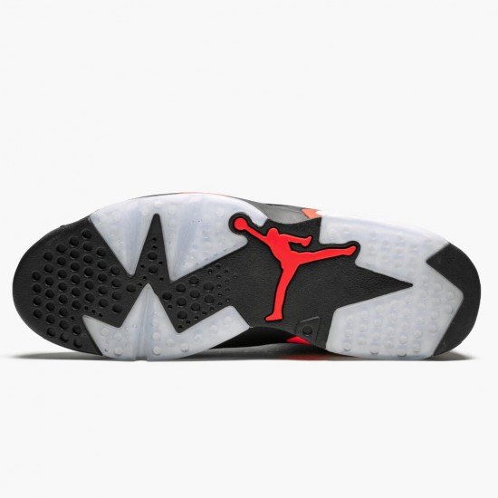 Mens Nike Jordan 6 Retro Black Infrared Black/Infrared Black Jordan Shoes