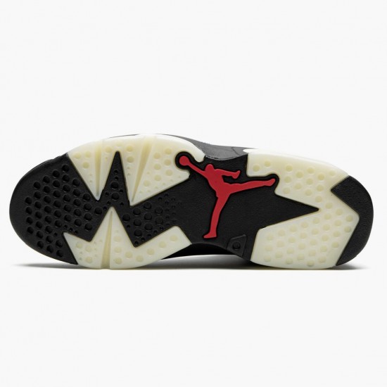Womens/Mens Nike Jordan 6 Retro Washed Denim Black Sail/Varsity Red/Black Jordan Shoes