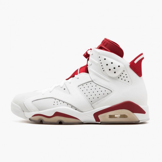 Womens/Mens Nike Jordan 6 Retro Alternate White/Gym Red/Pure Platinum Black Jordan Shoes