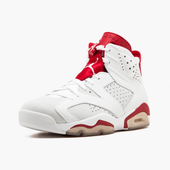 Womens/Mens Nike Jordan 6 Retro Alternate White/Gym Red/Pure Platinum Black Jordan Shoes