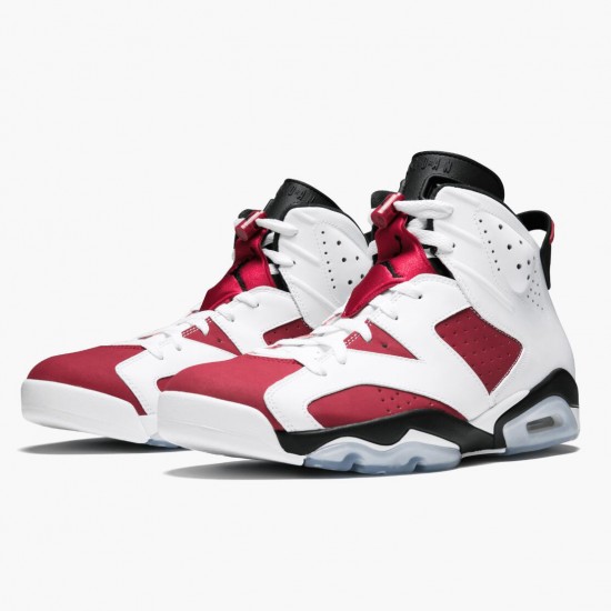 Womens/Mens Nike Jordan 6 Retro Carmine White/Carmine Black/Black Jordan Shoes