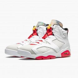 Women's/Men's Nike Jordan 6 Retro Hare Neutral Grey/White True Red Bl Jordan Shoes