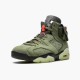 Womens/Mens Travis Scott x Nike Jordan 6 Retro Olive Medium Olive/Black Sail/Univer Black Jordan Shoes