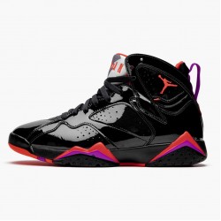 Women's/Men's Nike Jordan 7 Retro Black Patent Black/Anthracite Smoke Grey Br Jordan Shoes