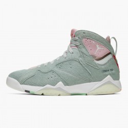 Men's Nike Jordan 7 Retro Neutral Grey Reflect Grey/Pink White Jordan Shoes