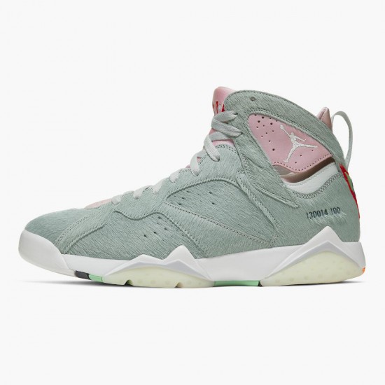 Mens Nike Jordan 7 Retro Neutral Grey Reflect Grey/Pink White Jordan Shoes